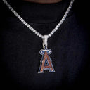 Colgante con el logotipo oficial de la MLB de Los Angeles Angels