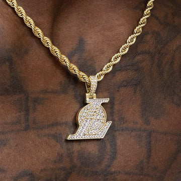 Micro Colgante de Vermeil de 18 quilates de Los Angeles Lakers