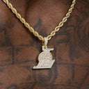 Micro Colgante de Vermeil de 18 quilates de Los Angeles Lakers