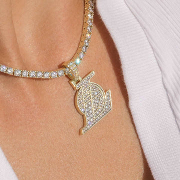 Los Angeles Lakers Official NBA Micro Logo Pendant