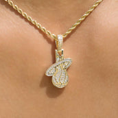 Miami Heat Official NBA Micro Logo Pendant