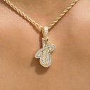 Miami Heat Official NBA Micro Logo Pendant