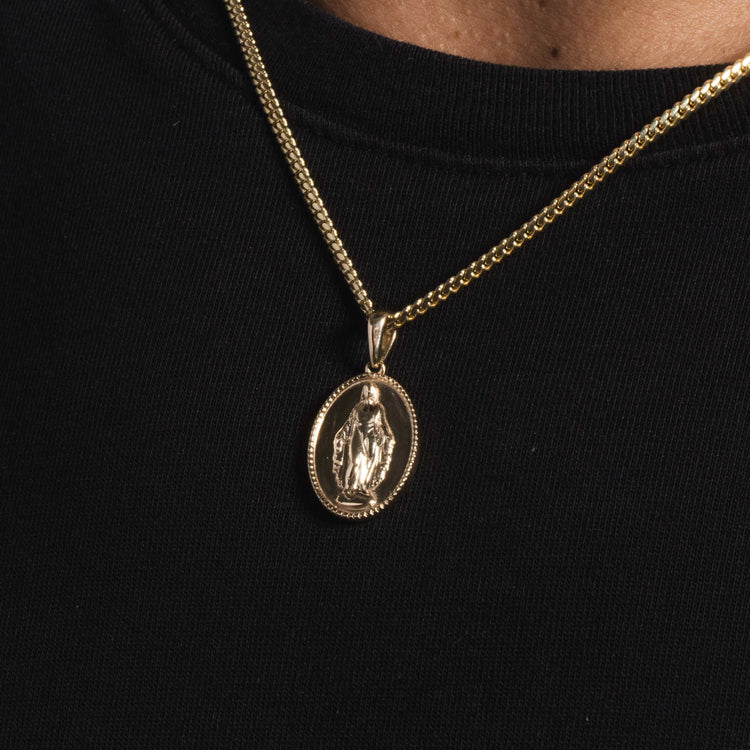 18k Vermeil Micro Lady of Guadalupe Pendant