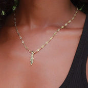 Micro Lightning Bolt Pendant