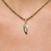 18k Vermeil Micro Wing Pendant