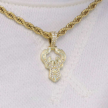 18k Vermeil Milwaukee Bucks Micro Pendant