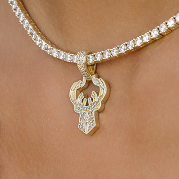 Milwaukee Bucks Official NBA Micro Logo Pendant