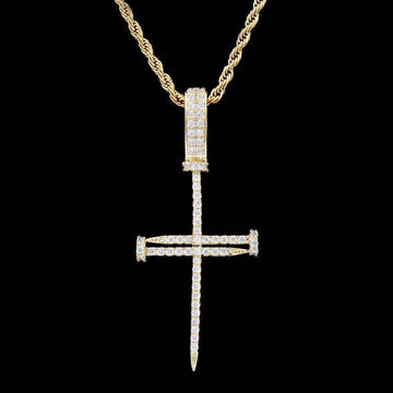 Nail Cross in Yellow Gold - The GLD Shop