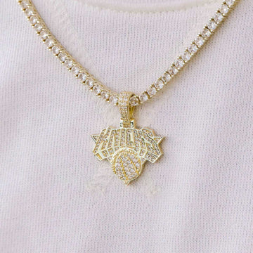 New York Knicks Official NBA Micro Logo Pendant