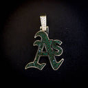 Colgante oficial del logotipo de los Atléticos de Oakland de la MLB