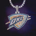 Colgante oficial del logotipo de la NBA de los Oklahoma City Thunder OKC
