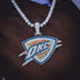 Colgante oficial del logotipo de la NBA de los Oklahoma City Thunder OKC