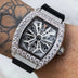 Perennial Era Skeleton Watch - Fully Iced - Rubber Strap - The GLD Shop