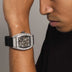 Perennial Era Skeleton Watch - Fully Iced - Rubber Strap - The GLD Shop