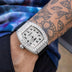 Perennial Era Watch Arabic - Fully Iced - Rubber Strap - The GLD Shop