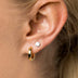 Polished Round Huggie Earrings in Yellow Gold - The GLD Shop