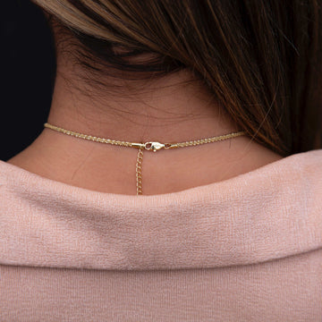 Popcorn Necklace in Yellow Gold (Adjustable) - The GLD Shop