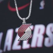 Portland Trail Blazers Official NBA Logo Pendant