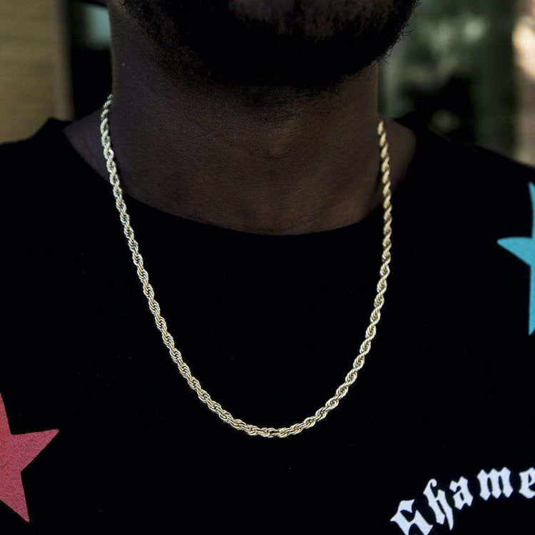 Solid Gold Rope Chain (4mm) - Main Image