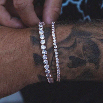 Round Cut Tennis Bracelet in Rose Gold - 3mm - The GLD Shop