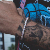 Round Cut Tennis Bracelet in Rose Gold - 5mm