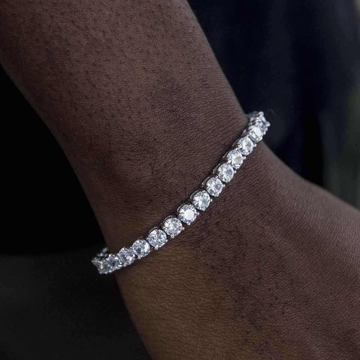 Diamond Tennis Bracelet in White Gold- 5mm- The GLD Shop