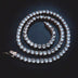 Round Cut Tennis Necklace in Rose Gold - 5mm - The GLD Shop