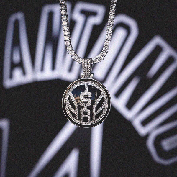 Colgante con el logo oficial de los San Antonio Spurs de la NBA