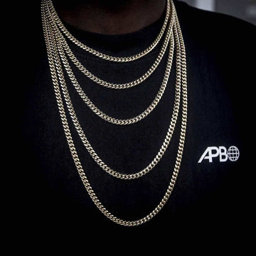 Solid Gold Miami Cuban Link Chain (5mm) - The GLD Shop