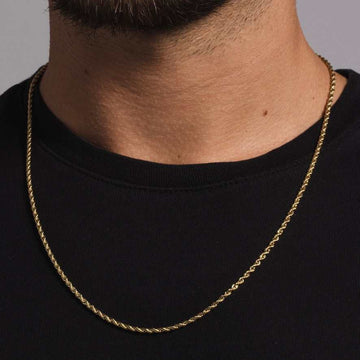 Solid Gold Rope Chain (2mm)