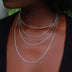 Solid White Gold Rope Chain (2mm)