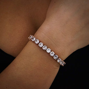 Diamond Tennis Bracelet in Rose Gold - 5mm