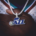 Colgante con el logotipo oficial de la NBA de los Utah Jazz